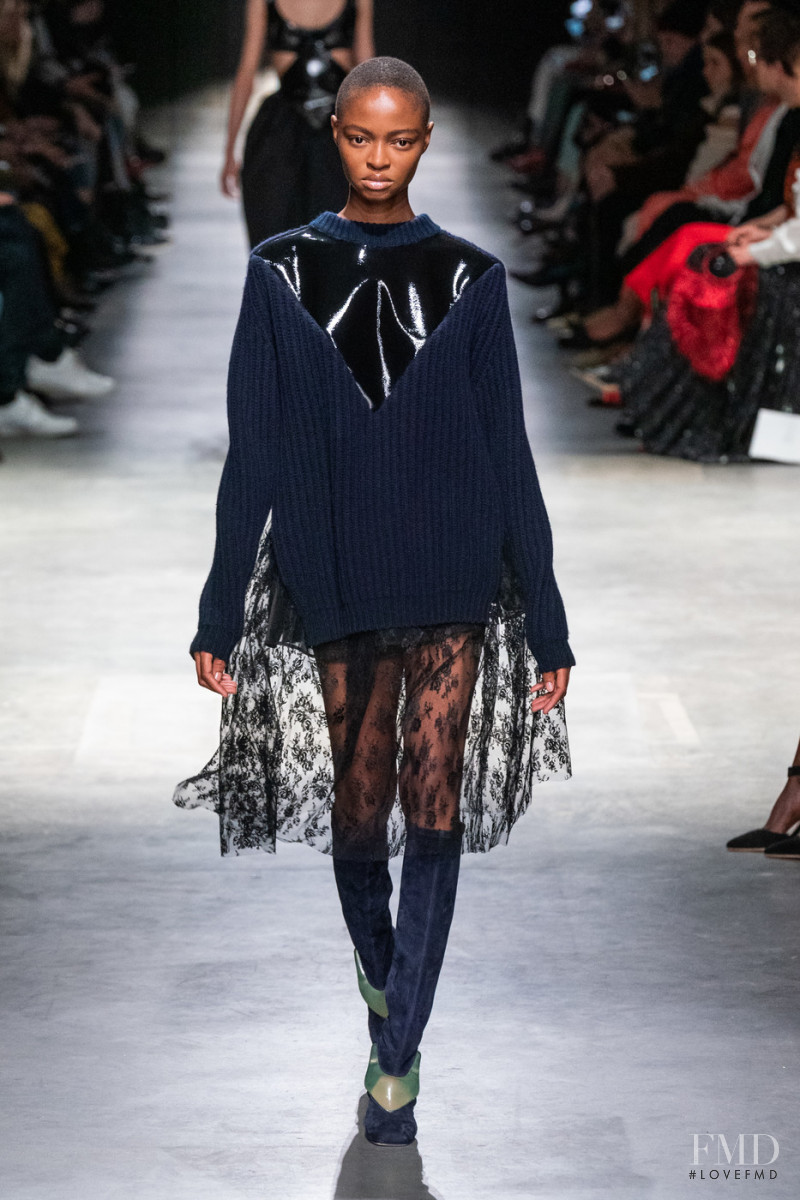 Tolulope Soetan featured in  the Christopher Kane fashion show for Autumn/Winter 2020