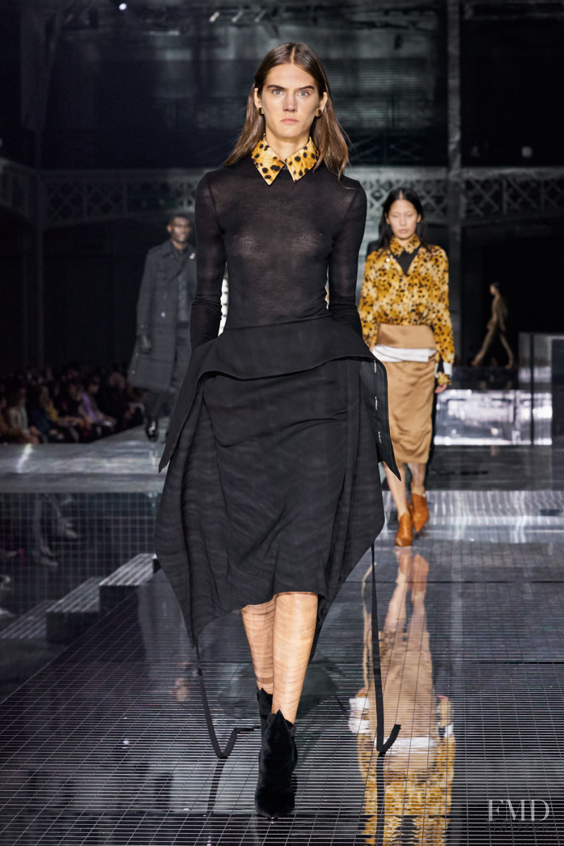Gaby Skrip featured in  the Burberry fashion show for Autumn/Winter 2020