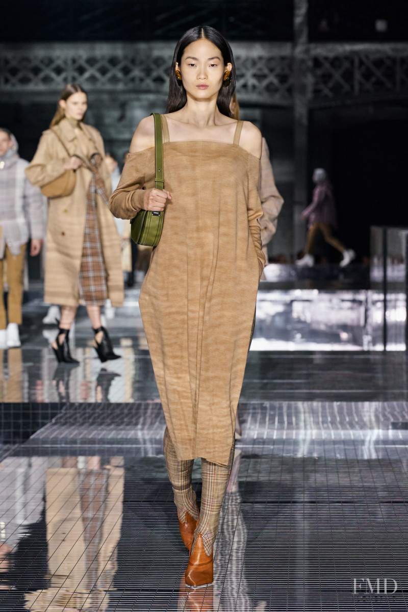 Hyun Ji Shin featured in  the Burberry fashion show for Autumn/Winter 2020