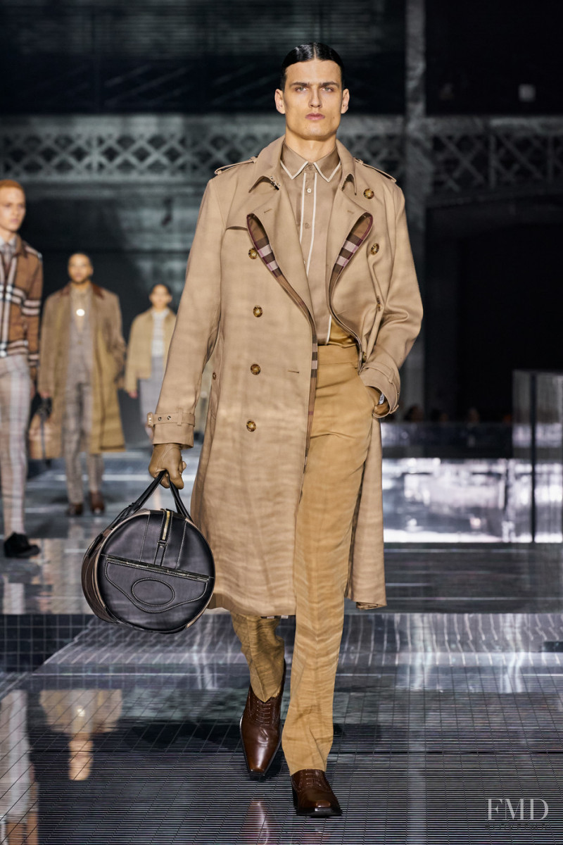 Lucas Davey featured in  the Burberry fashion show for Autumn/Winter 2020