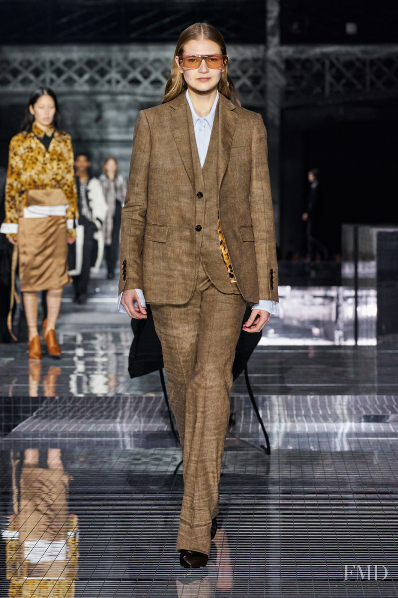 Deirdre Firinne featured in  the Burberry fashion show for Autumn/Winter 2020