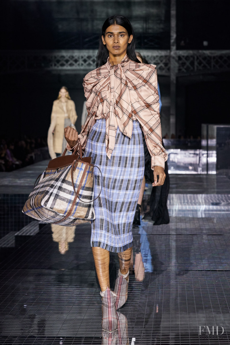 Radhika Nair featured in  the Burberry fashion show for Autumn/Winter 2020