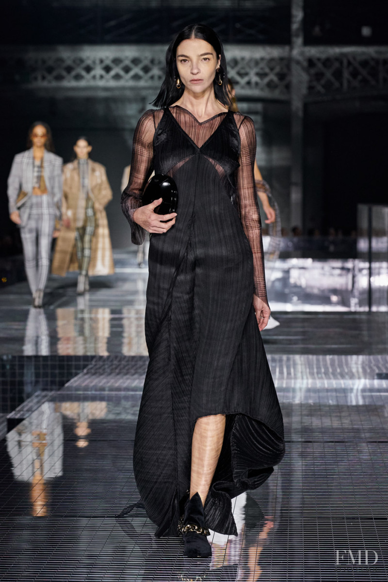 Mariacarla Boscono featured in  the Burberry fashion show for Autumn/Winter 2020