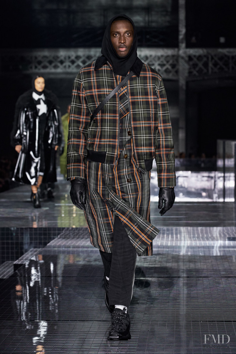 Yannick Sylla featured in  the Burberry fashion show for Autumn/Winter 2020