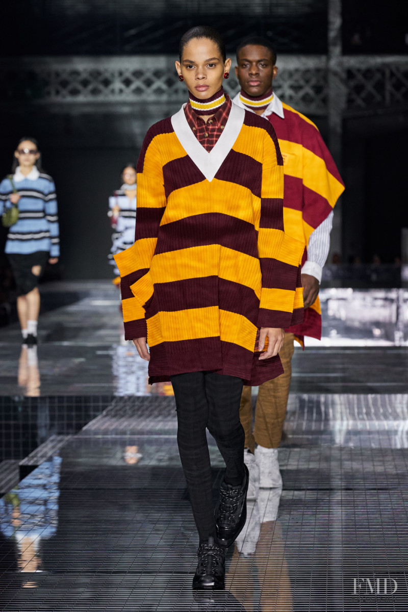 Hiandra Martinez featured in  the Burberry fashion show for Autumn/Winter 2020