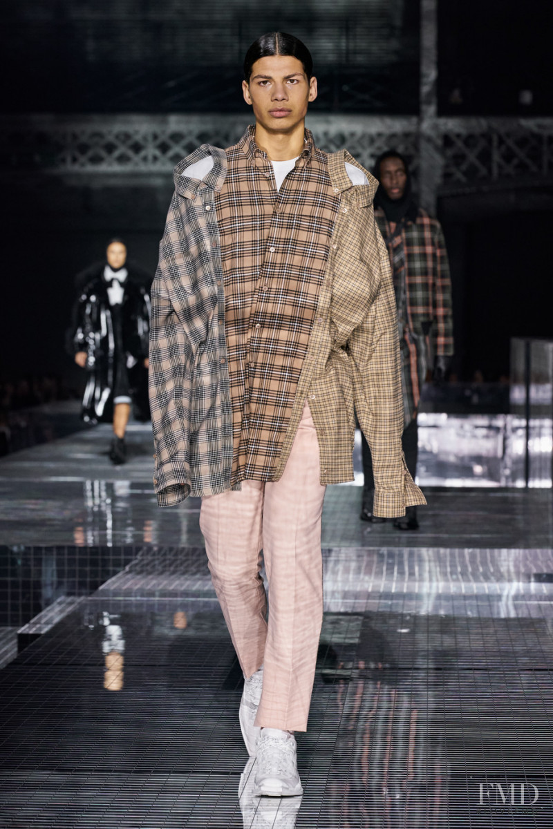 Ruben Moreira featured in  the Burberry fashion show for Autumn/Winter 2020