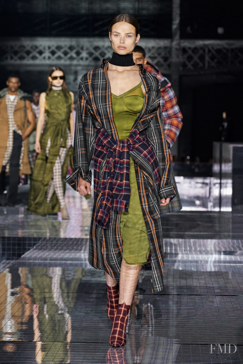 Birgit Kos featured in  the Burberry fashion show for Autumn/Winter 2020