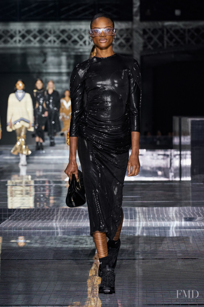 Mayowa Nicholas featured in  the Burberry fashion show for Autumn/Winter 2020