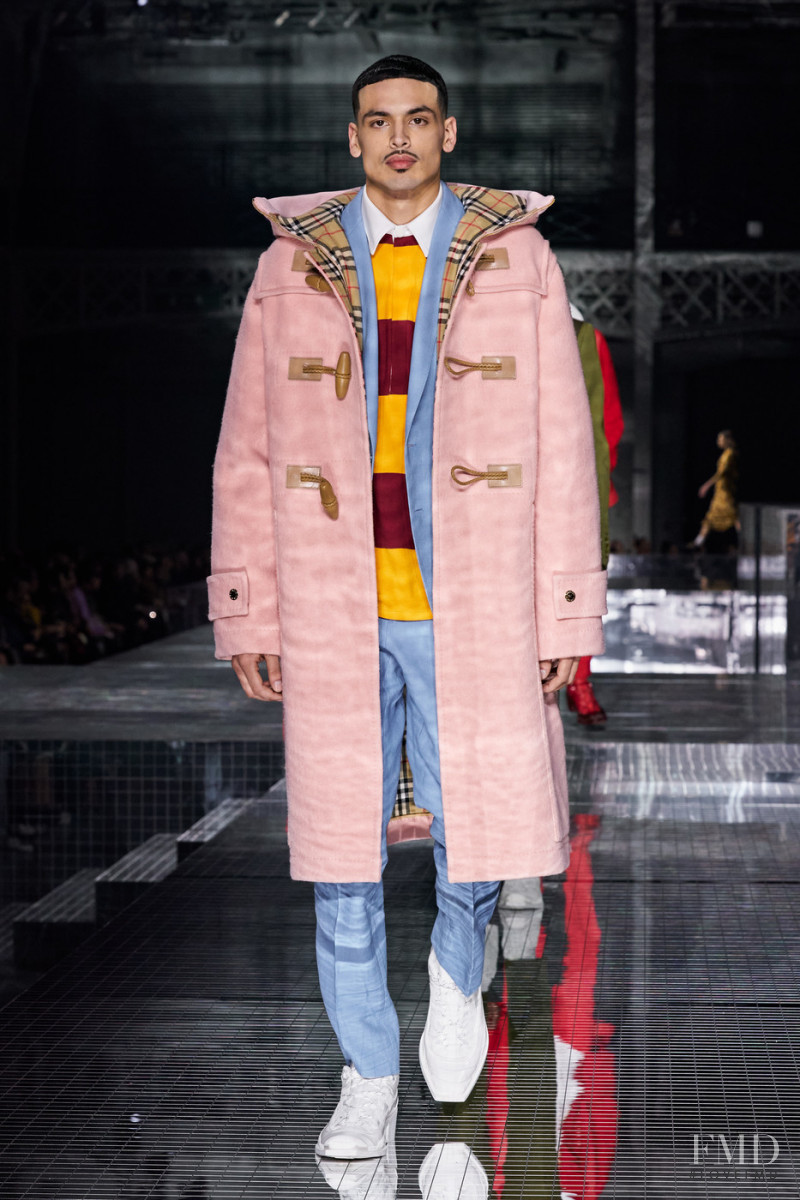 Sam Torres featured in  the Burberry fashion show for Autumn/Winter 2020