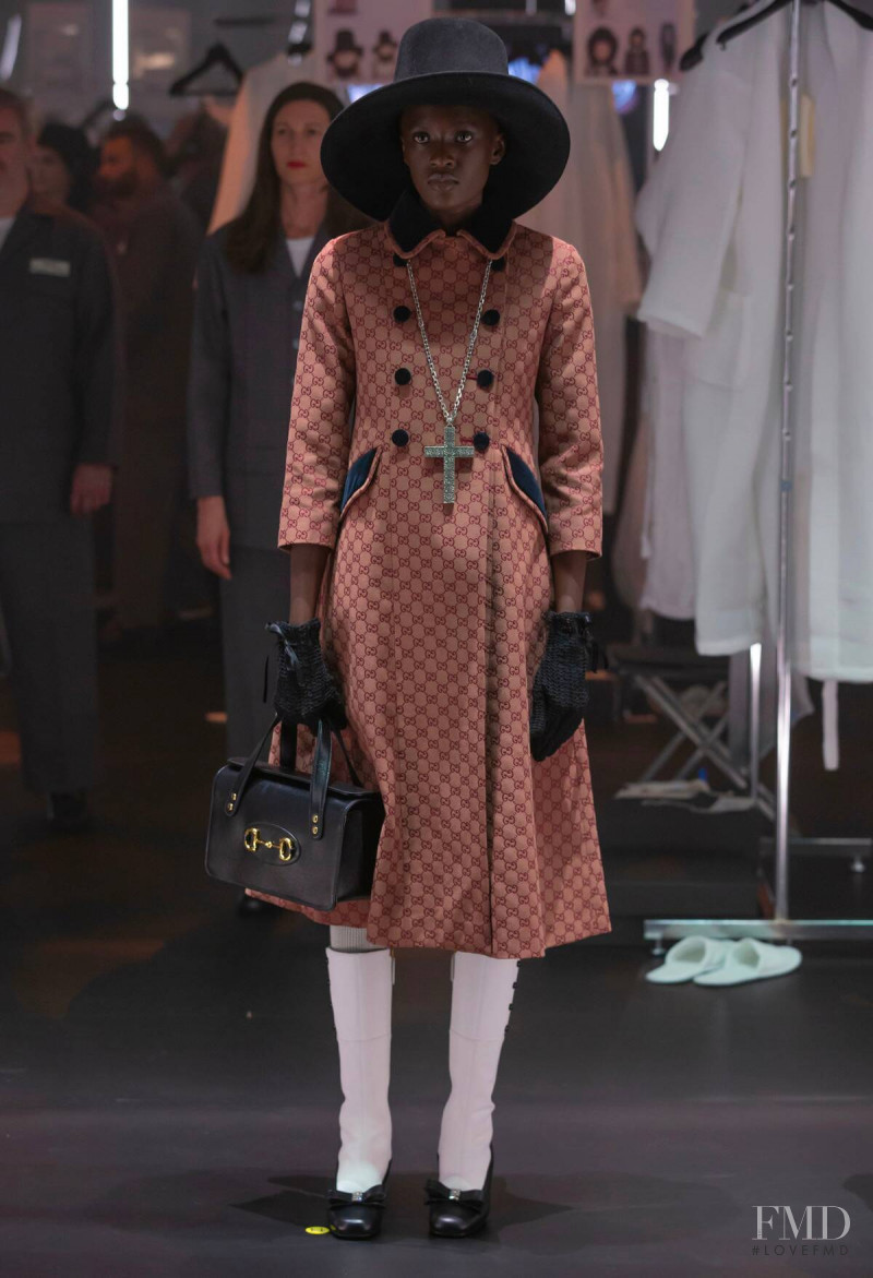 Anna Anena featured in  the Gucci fashion show for Autumn/Winter 2020