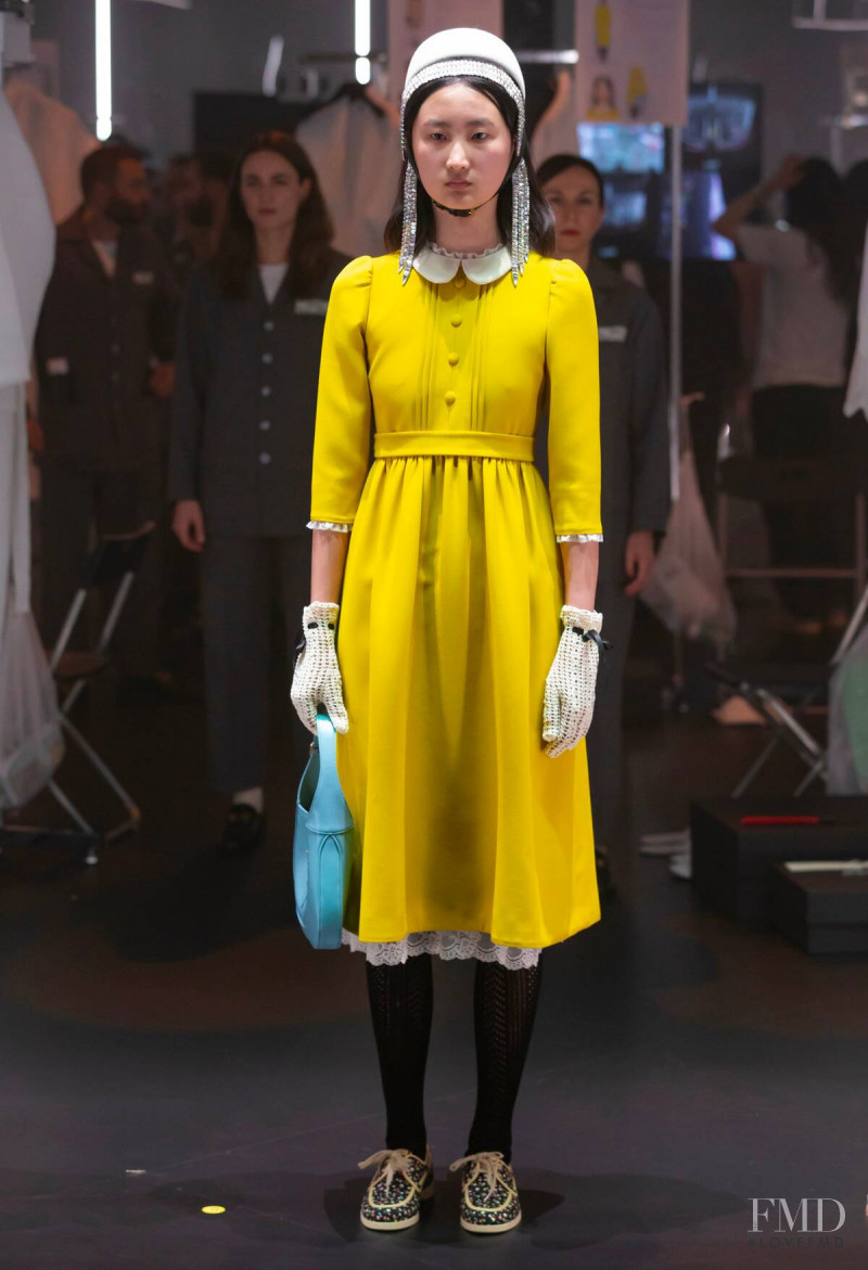 Li Shirui featured in  the Gucci fashion show for Autumn/Winter 2020