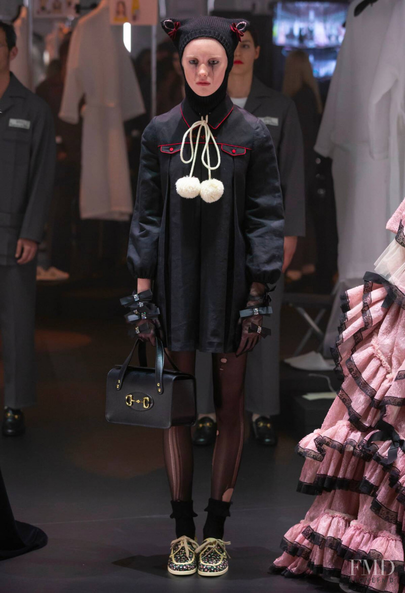 Elizaveta Romanova featured in  the Gucci fashion show for Autumn/Winter 2020