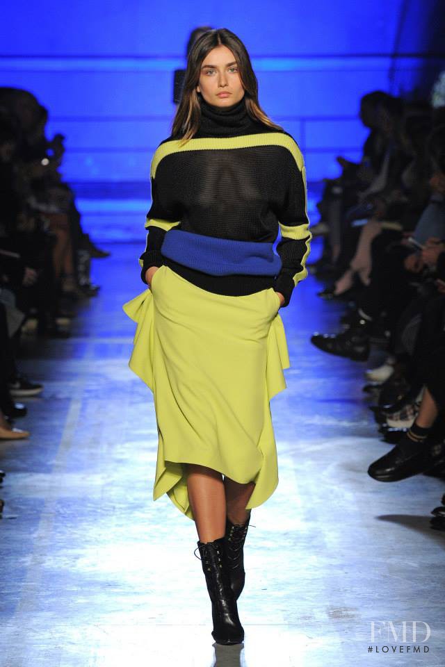 Andreea Diaconu featured in  the Emanuel Ungaro fashion show for Autumn/Winter 2014