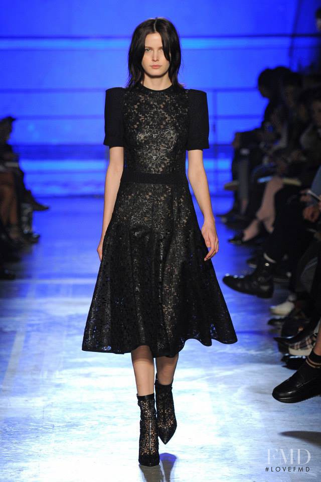 Zlata Mangafic featured in  the Emanuel Ungaro fashion show for Autumn/Winter 2014