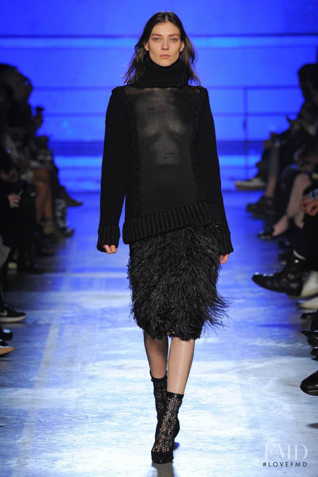 Kati Nescher featured in  the Emanuel Ungaro fashion show for Autumn/Winter 2014