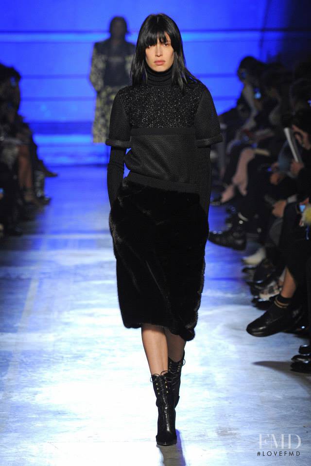 Sabrina Ioffreda featured in  the Emanuel Ungaro fashion show for Autumn/Winter 2014