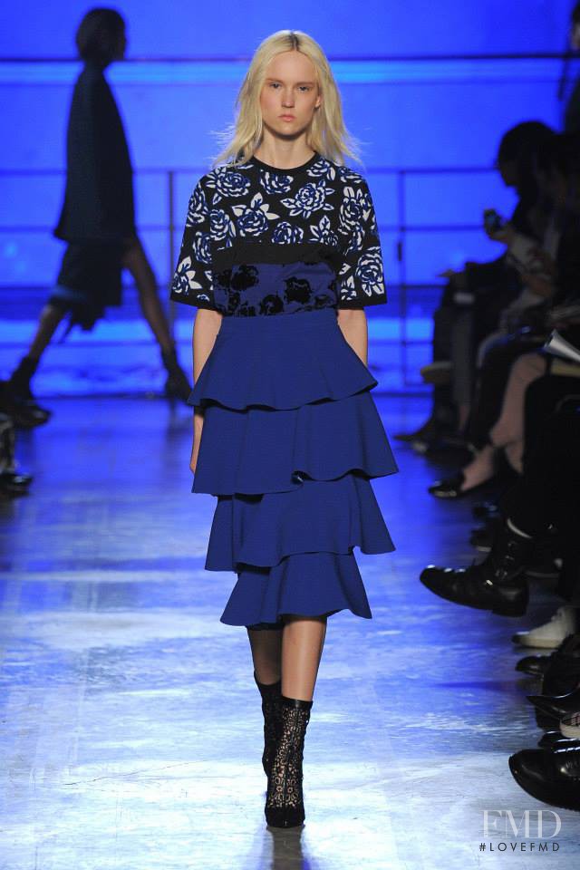 Harleth Kuusik featured in  the Emanuel Ungaro fashion show for Autumn/Winter 2014