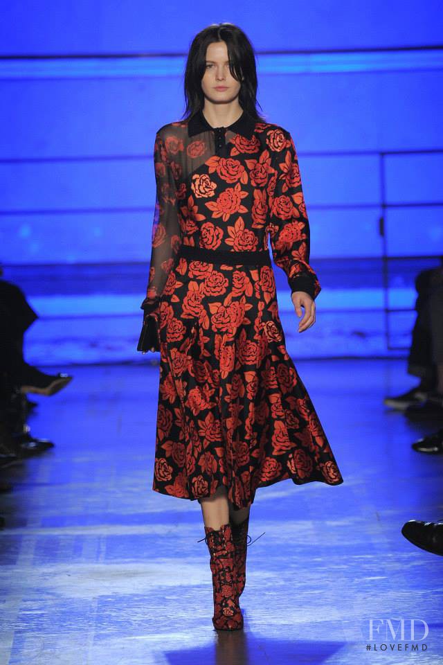 Zlata Mangafic featured in  the Emanuel Ungaro fashion show for Autumn/Winter 2014