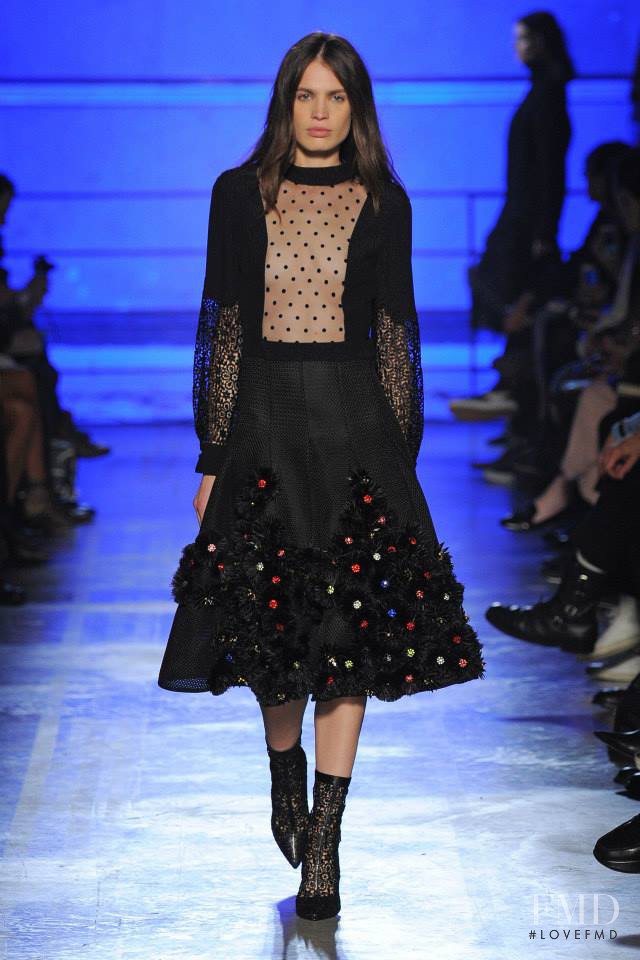 Constanza Saravia featured in  the Emanuel Ungaro fashion show for Autumn/Winter 2014