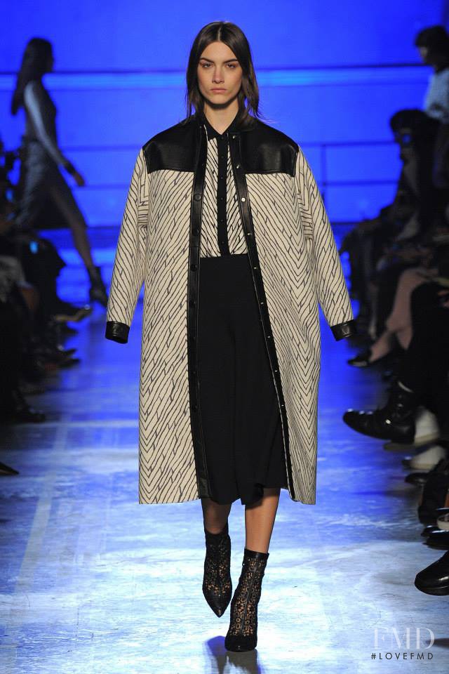 Ronja Furrer featured in  the Emanuel Ungaro fashion show for Autumn/Winter 2014