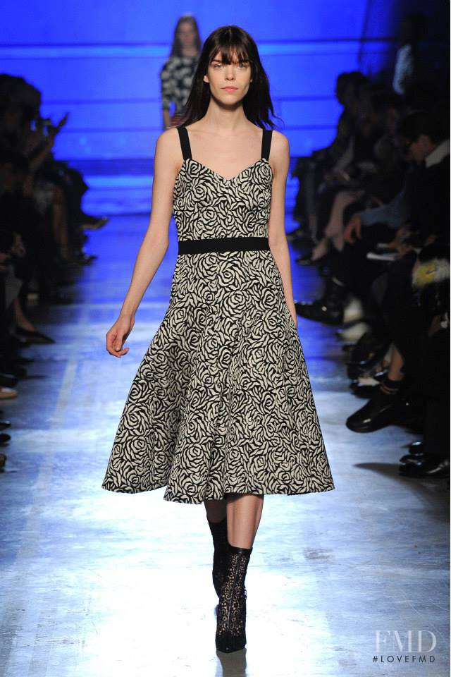 Meghan Collison featured in  the Emanuel Ungaro fashion show for Autumn/Winter 2014