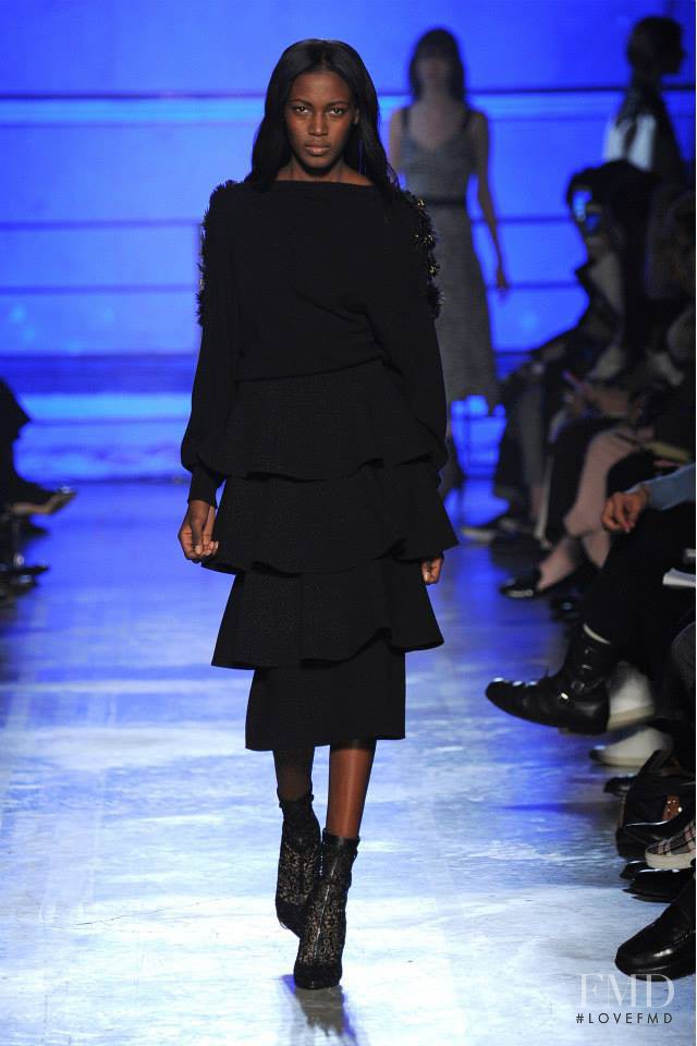 Kai Newman featured in  the Emanuel Ungaro fashion show for Autumn/Winter 2014
