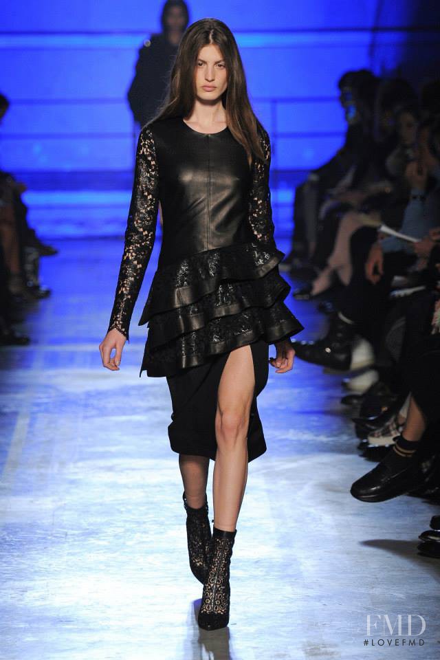 Elodia Prieto featured in  the Emanuel Ungaro fashion show for Autumn/Winter 2014