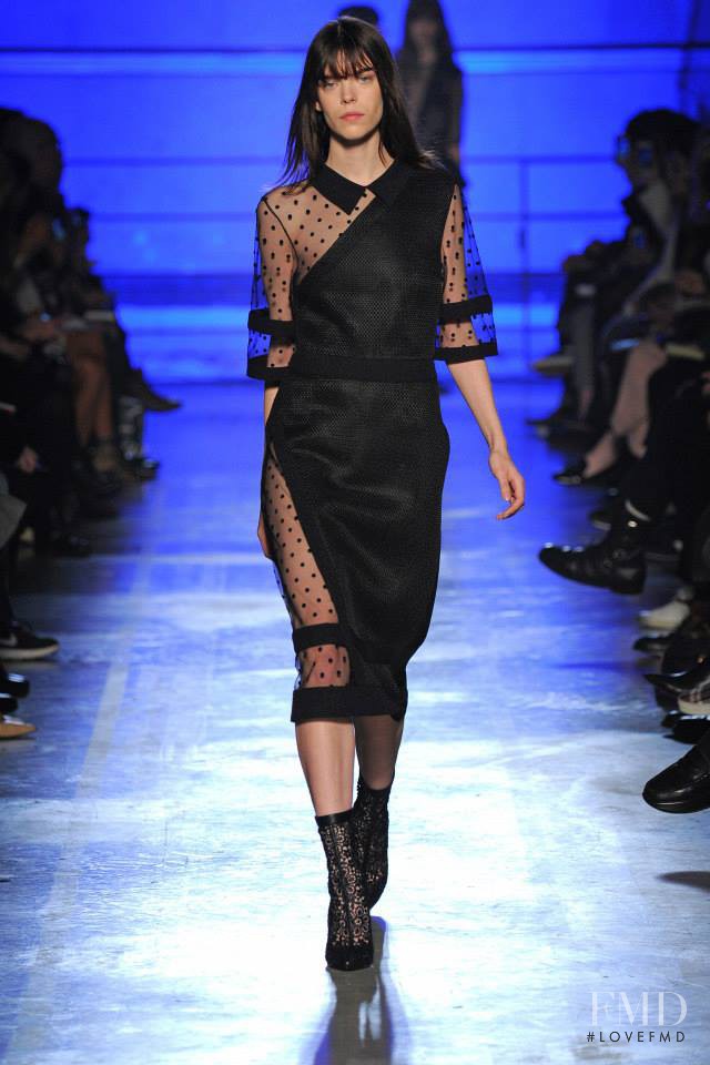 Meghan Collison featured in  the Emanuel Ungaro fashion show for Autumn/Winter 2014