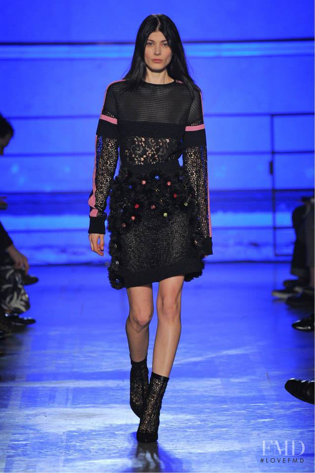 Larissa Hofmann featured in  the Emanuel Ungaro fashion show for Autumn/Winter 2014