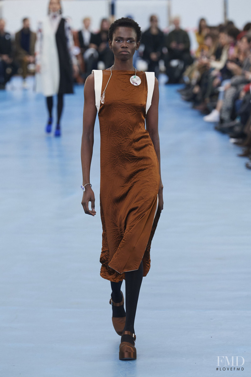 Hakima Duot featured in  the Arthur Arbesser fashion show for Autumn/Winter 2020