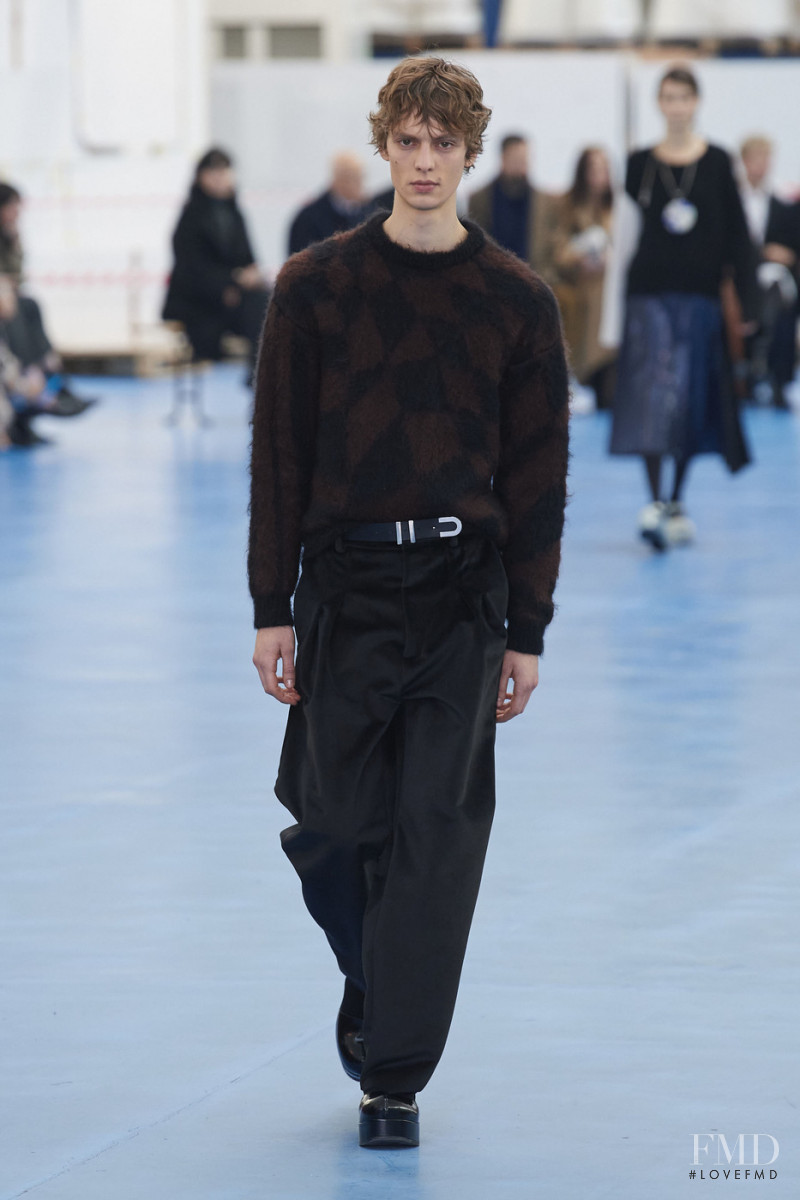 Leon Dame featured in  the Arthur Arbesser fashion show for Autumn/Winter 2020