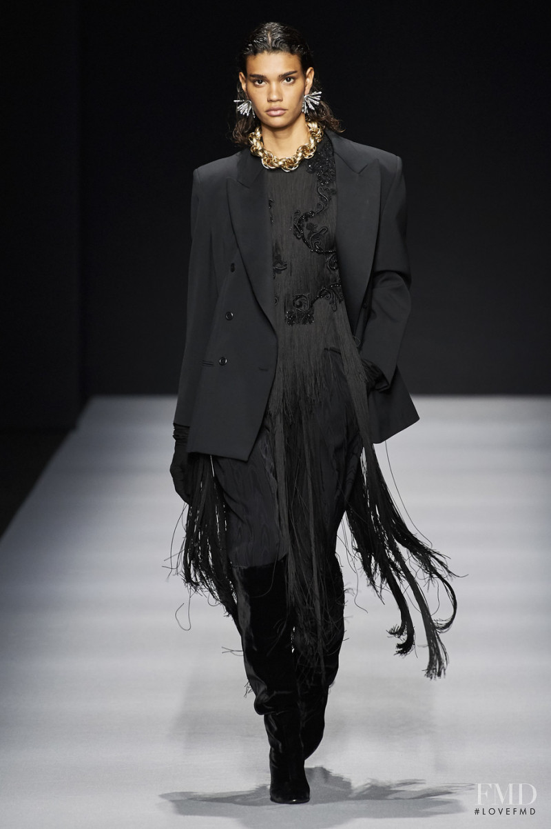 Barbara Valente featured in  the Alberta Ferretti fashion show for Autumn/Winter 2020