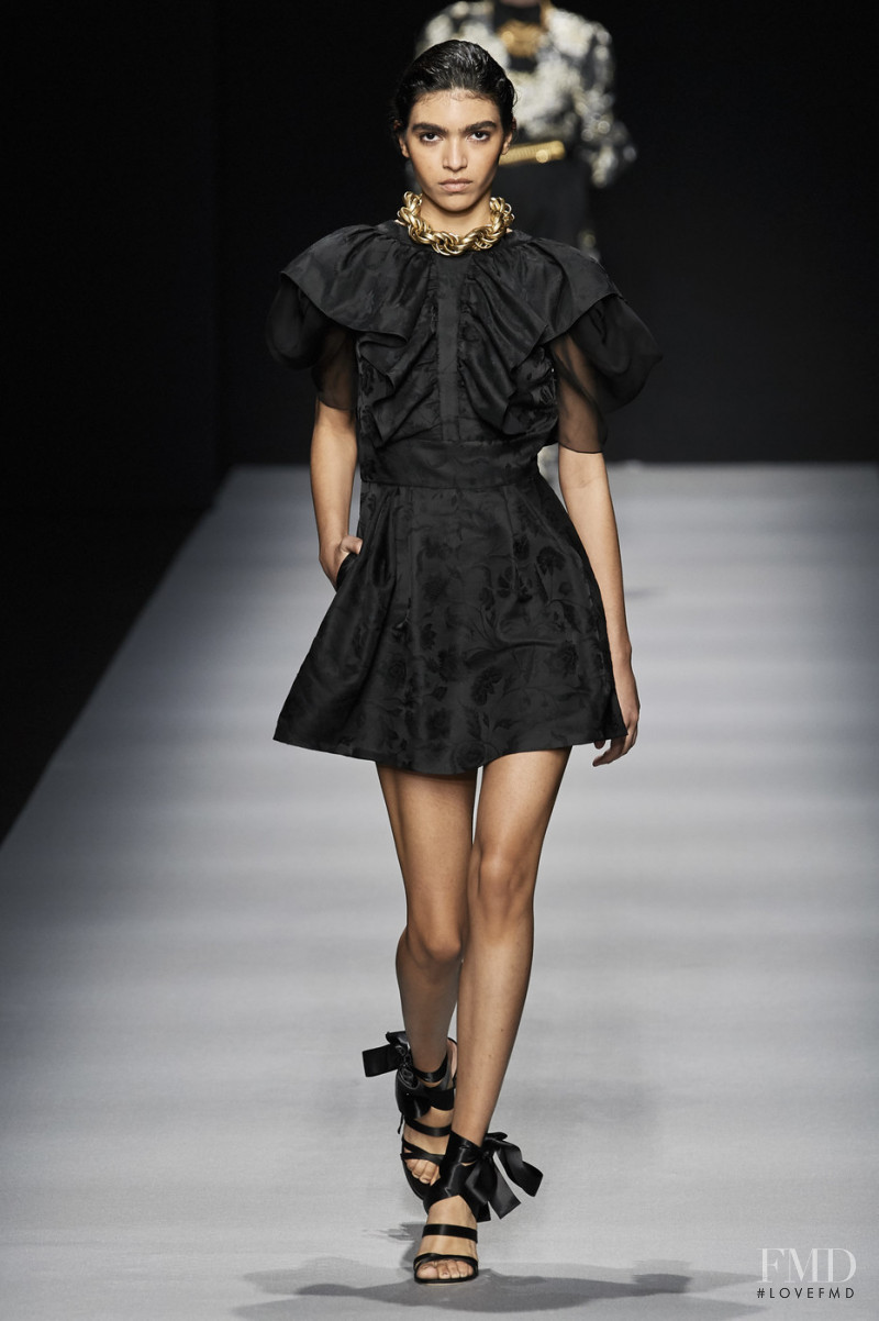 Anita Pozzo featured in  the Alberta Ferretti fashion show for Autumn/Winter 2020