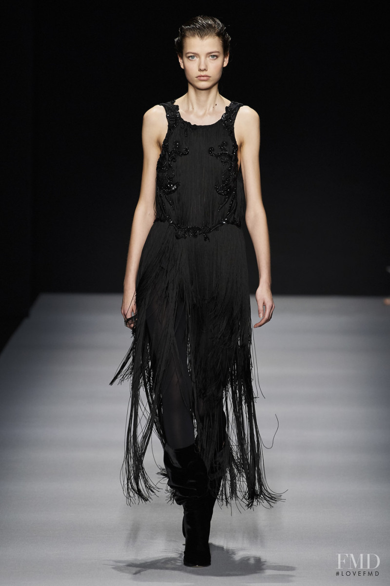 Mathilde Henning featured in  the Alberta Ferretti fashion show for Autumn/Winter 2020