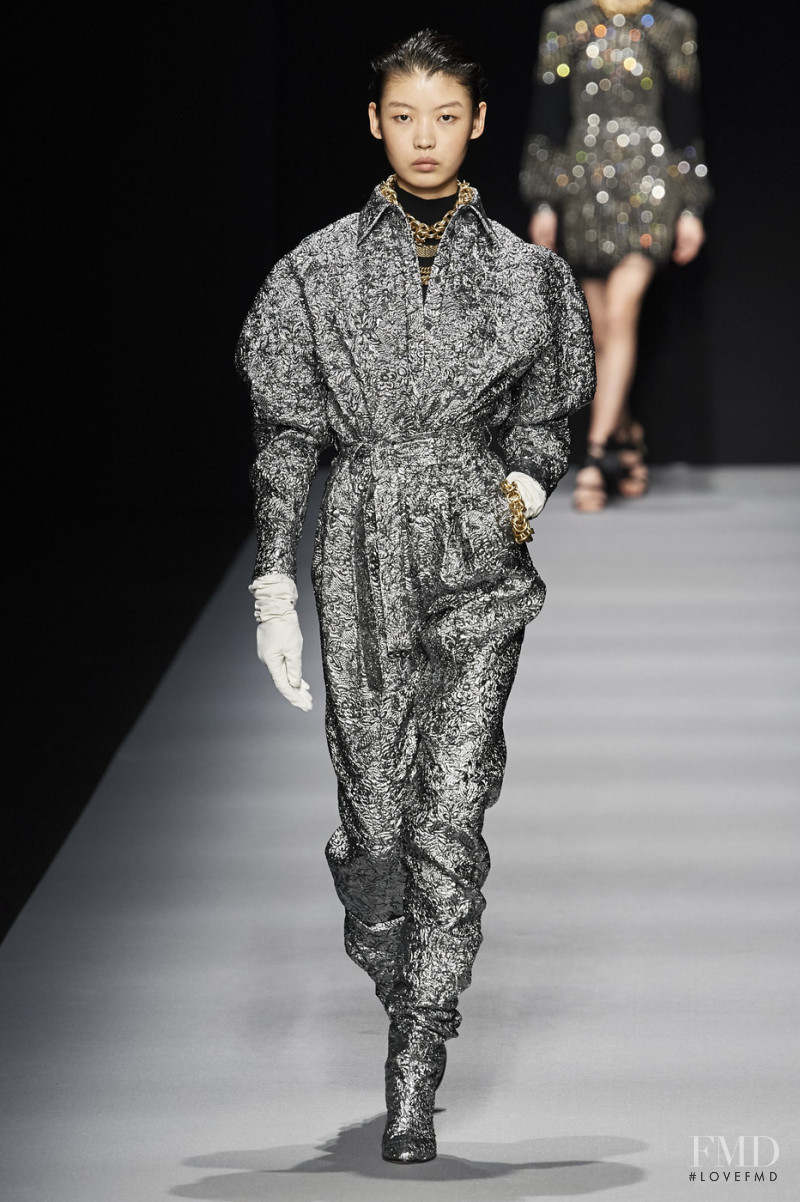 Tang He featured in  the Alberta Ferretti fashion show for Autumn/Winter 2020