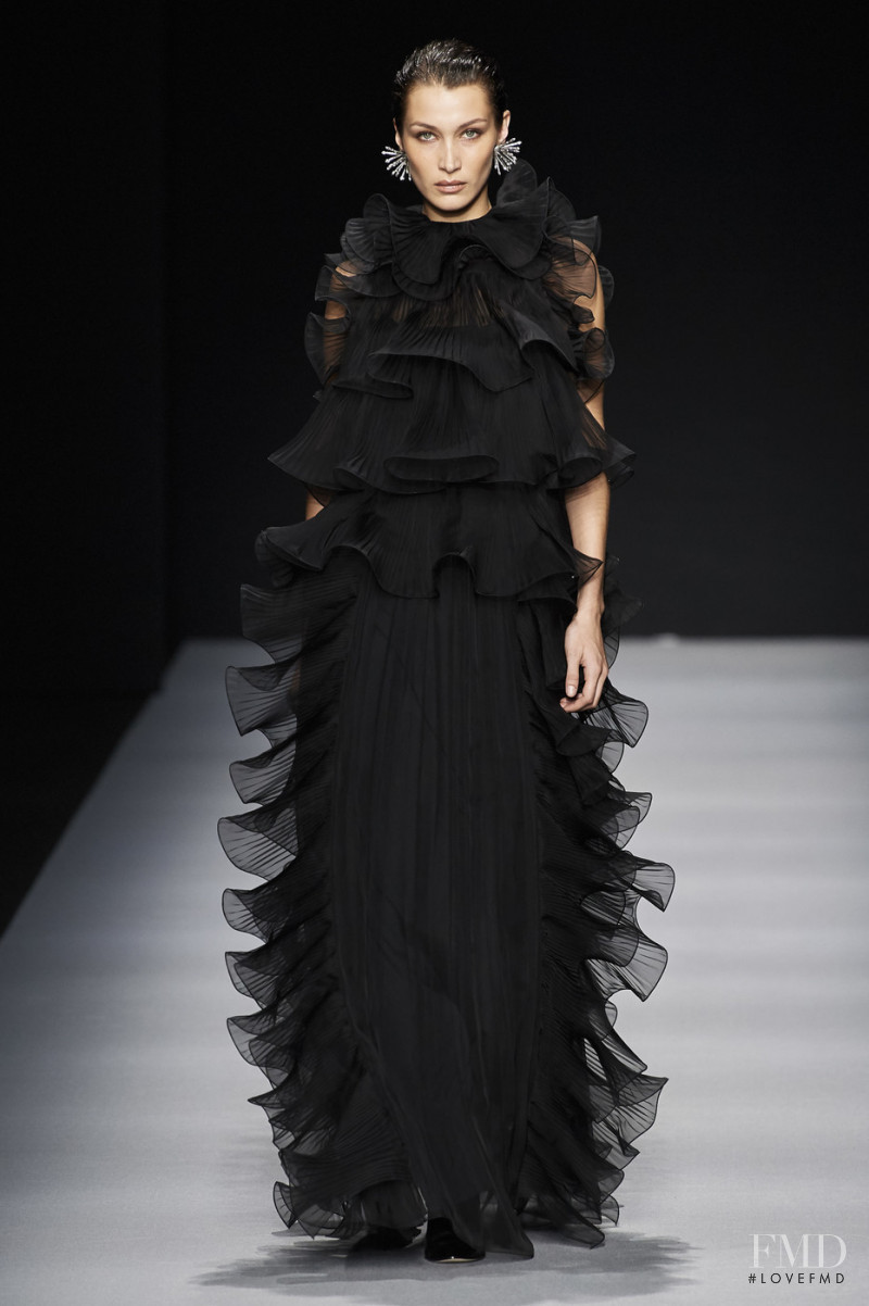 Bella Hadid featured in  the Alberta Ferretti fashion show for Autumn/Winter 2020