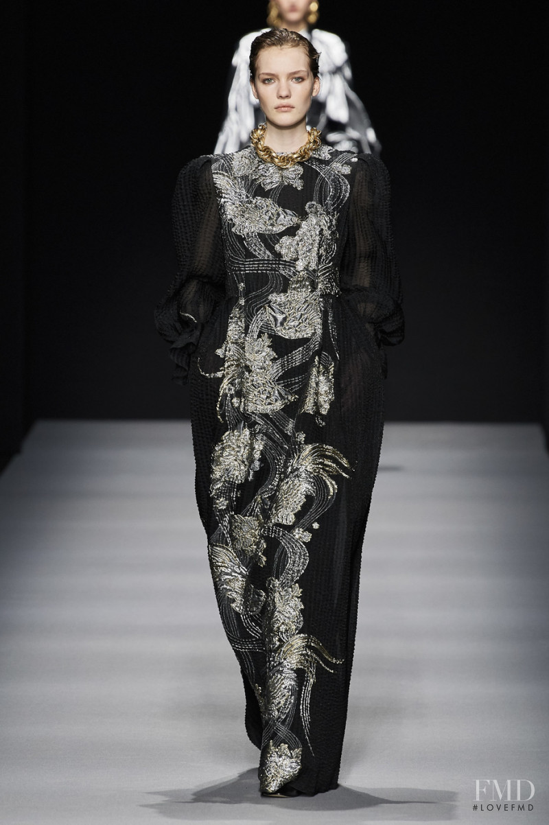 Penelope Ternes featured in  the Alberta Ferretti fashion show for Autumn/Winter 2020