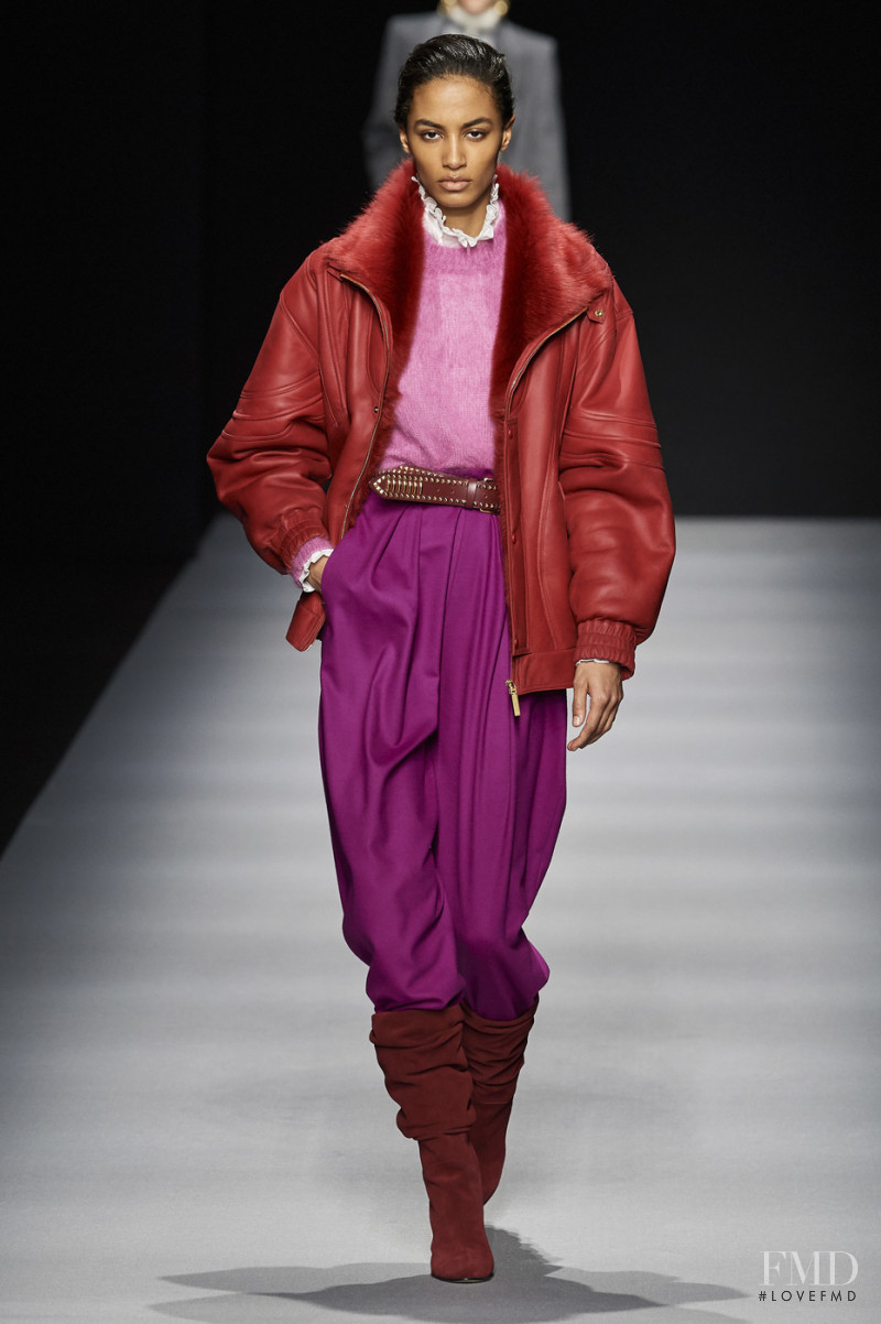 Sacha Quenby featured in  the Alberta Ferretti fashion show for Autumn/Winter 2020