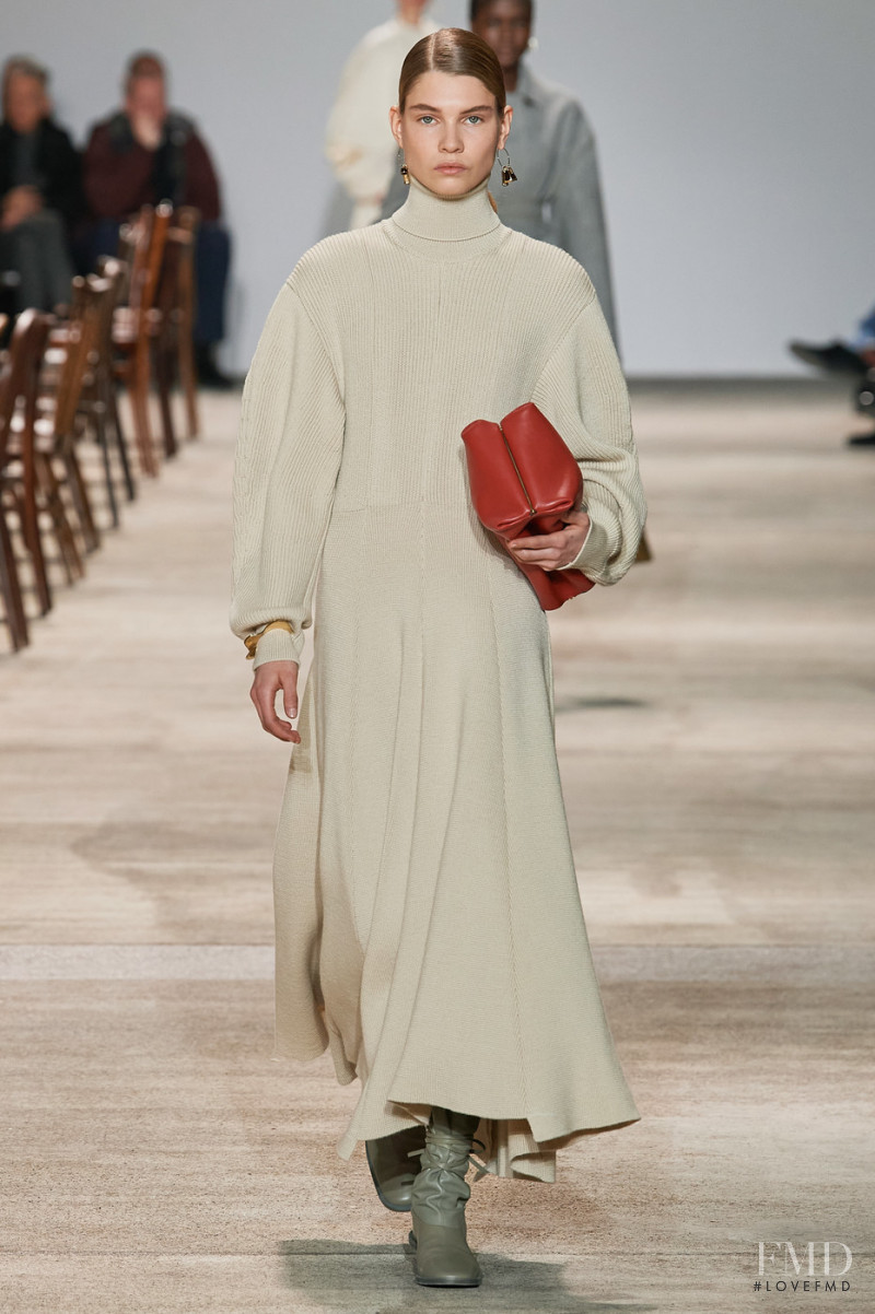 Natasha Surkova featured in  the Jil Sander fashion show for Autumn/Winter 2020