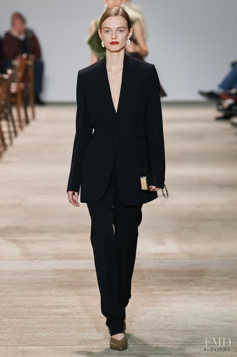 Anne-Cecilie Holm featured in  the Jil Sander fashion show for Autumn/Winter 2020