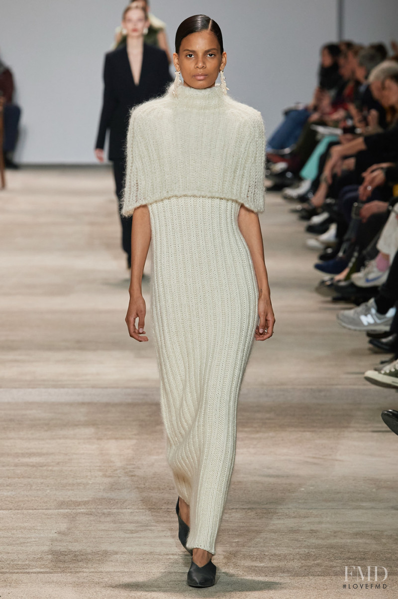 Annibelis Baez featured in  the Jil Sander fashion show for Autumn/Winter 2020