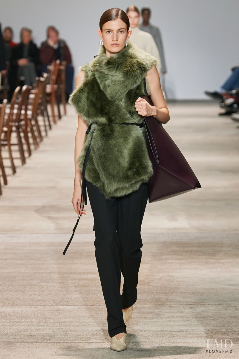 Louise Lefebure featured in  the Jil Sander fashion show for Autumn/Winter 2020