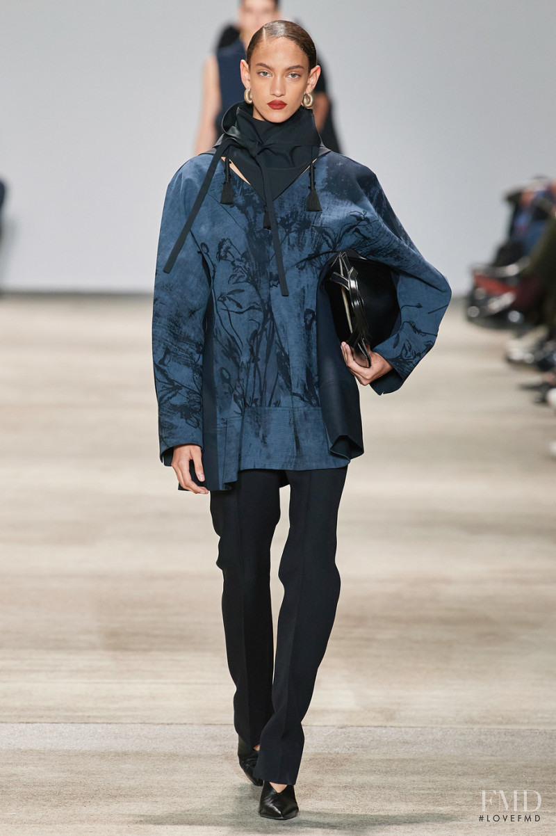 Nayeli Figueroa featured in  the Jil Sander fashion show for Autumn/Winter 2020