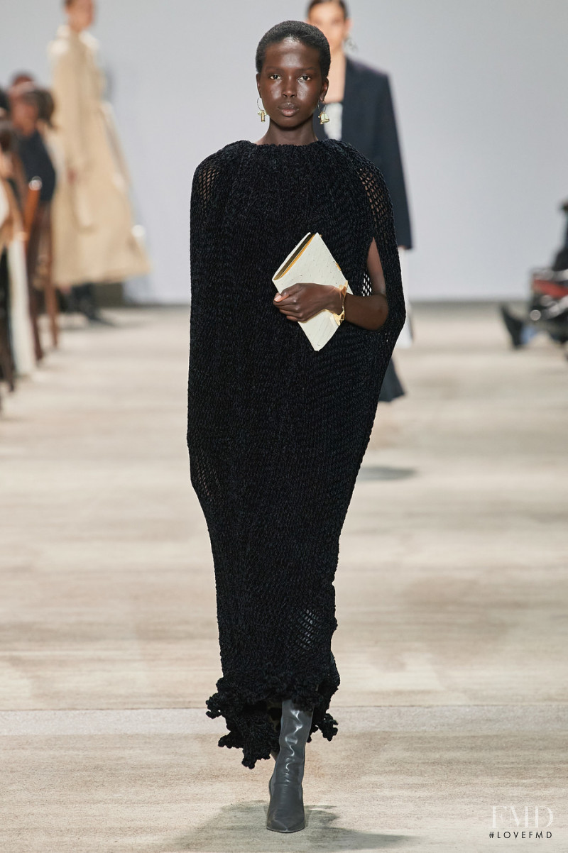 Ajok Madel featured in  the Jil Sander fashion show for Autumn/Winter 2020