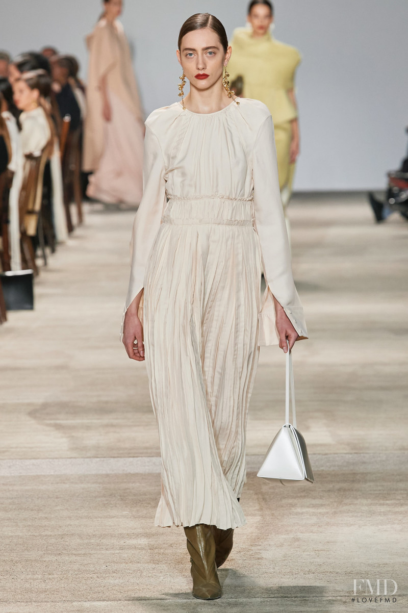 Lia Pavlova featured in  the Jil Sander fashion show for Autumn/Winter 2020