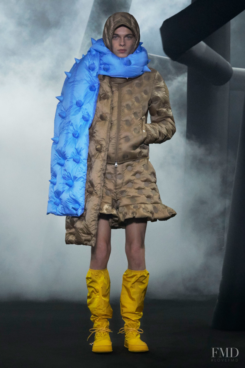 Marcel Korusiewicz featured in  the Moncler 1 JW Anderson fashion show for Autumn/Winter 2020