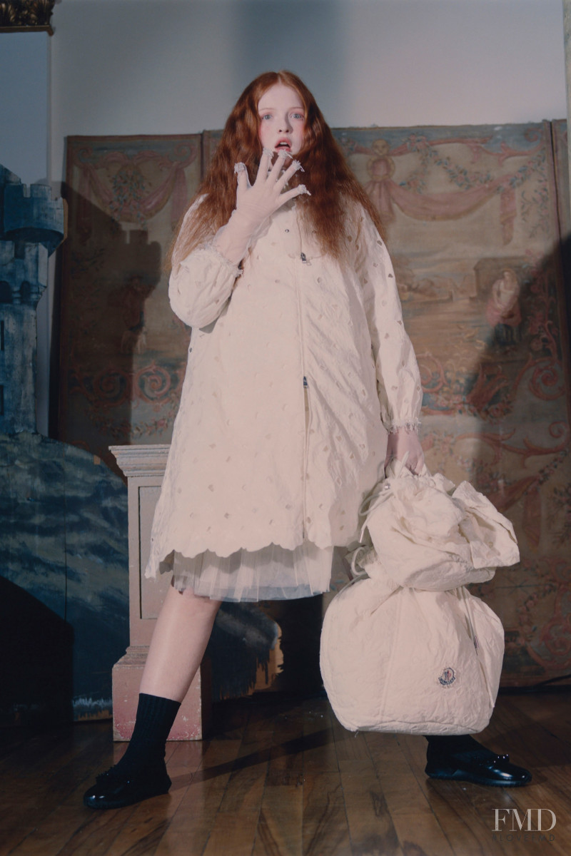 Tess McMillan featured in  the Moncler 4 Simone Rocha lookbook for Autumn/Winter 2020