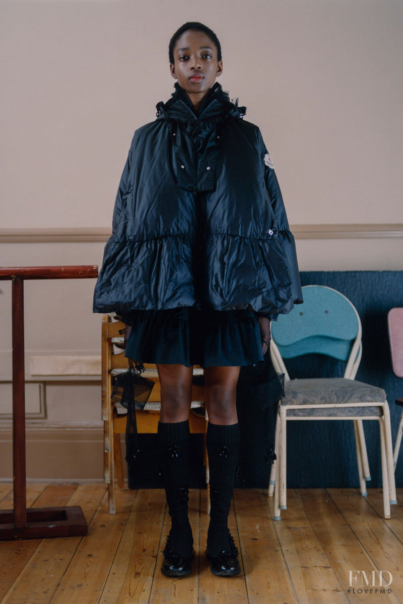 Zoe Kezia featured in  the Moncler 4 Simone Rocha lookbook for Autumn/Winter 2020