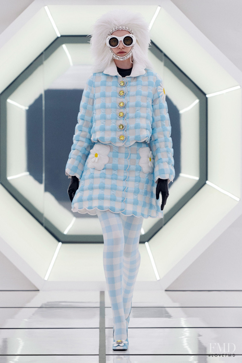 Valeria Chenskaya featured in  the Moncler 8 Richard Quinn fashion show for Autumn/Winter 2020