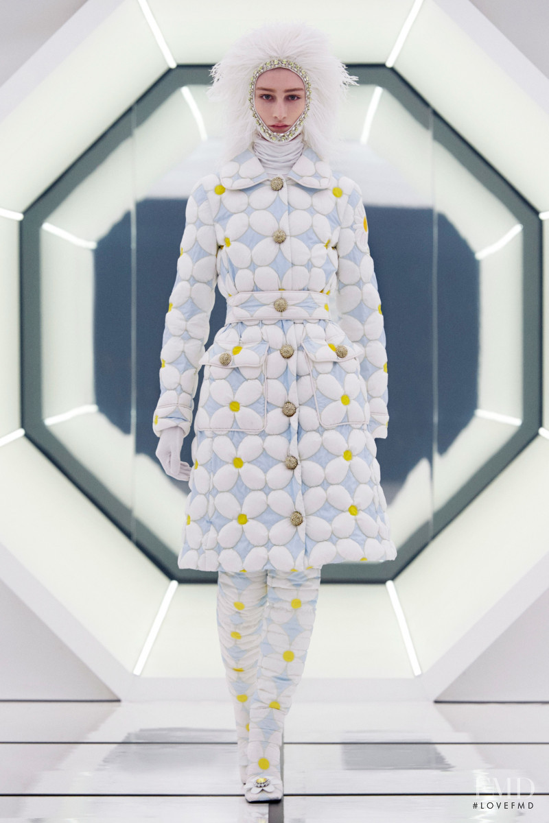 Felize Kolibius featured in  the Moncler 8 Richard Quinn fashion show for Autumn/Winter 2020